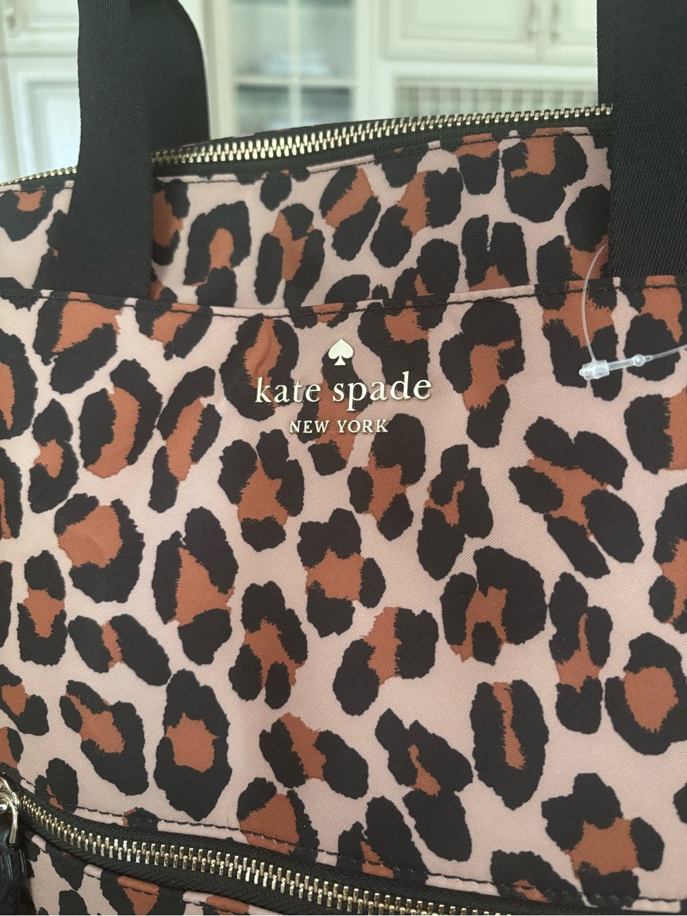 Kate Spade Chelsea Spotted Leopard Large Convertible Backpack - Picture 2 of 7